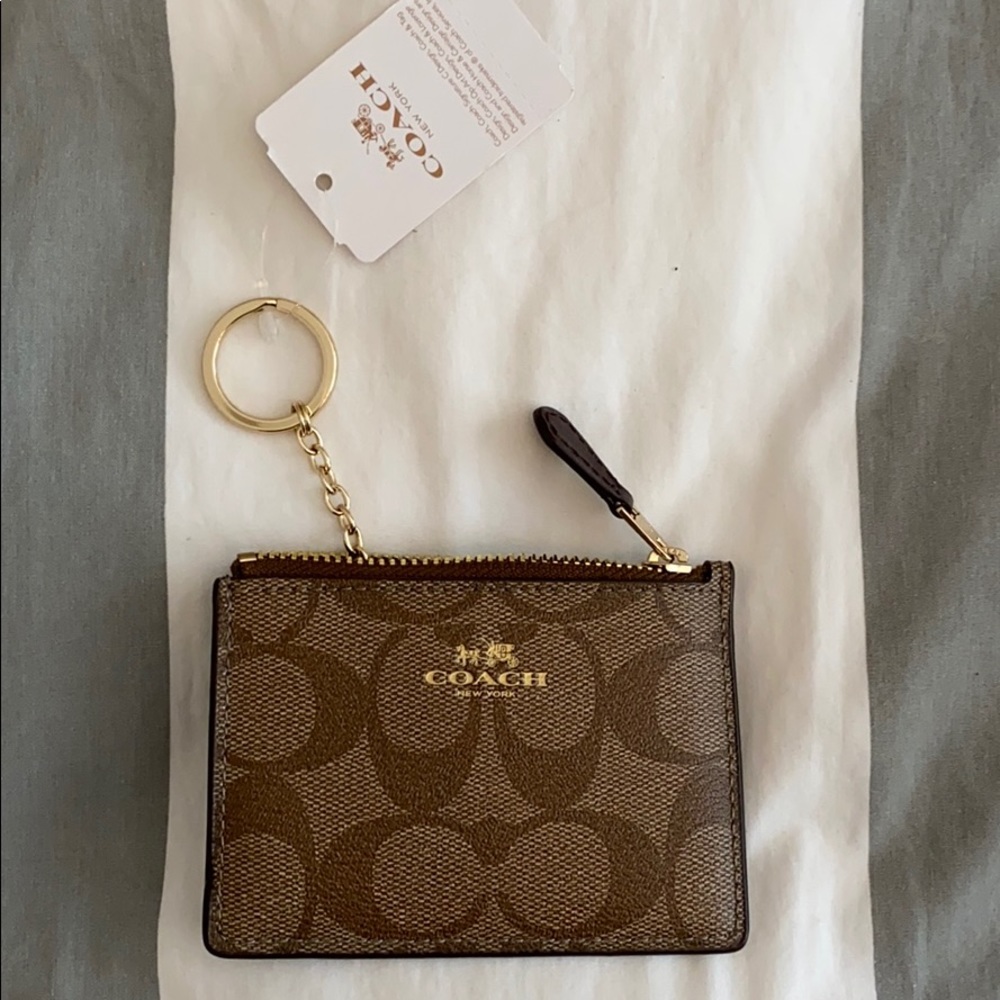 NWT Coach keychain wallet